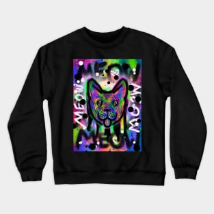 Spray Paint Cat V7 Crewneck Sweatshirt